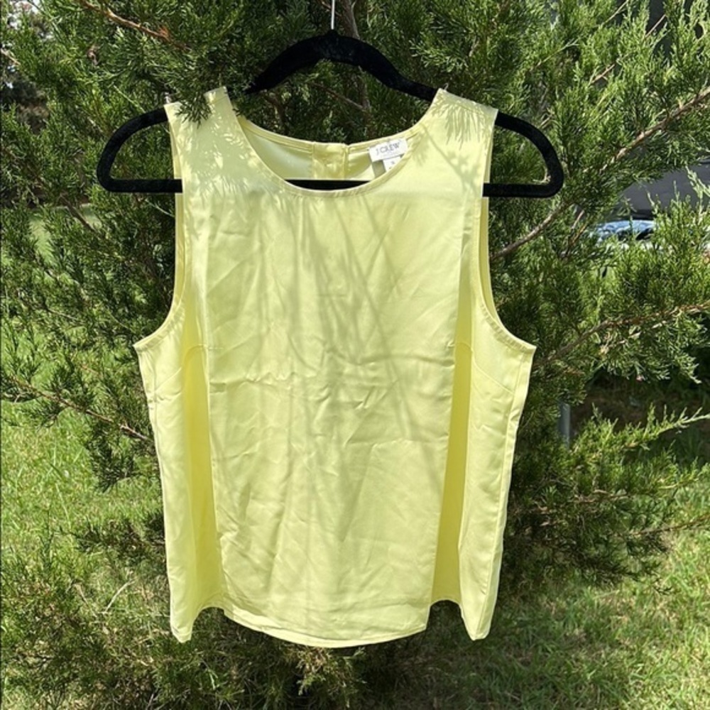 NWT J. Crew Yellow Sleeveless Tank Top